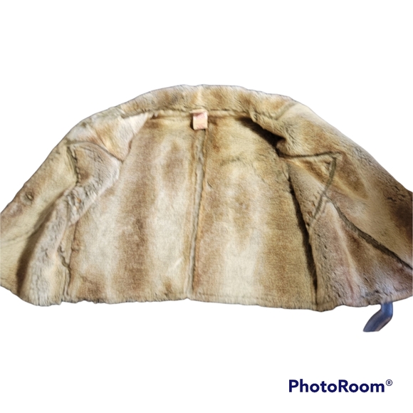 Faded Glory Faux Fur/Seude Reverse Vest M - Picture 3 of 6